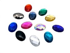 50 x Oval Shape, EIMASS® Acrylic Rhinestones, Embellishment, DIY Craft