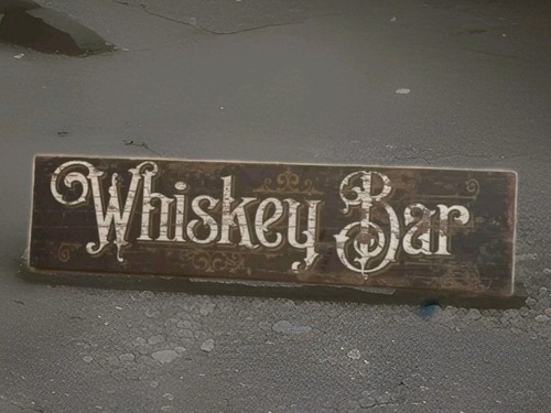 Whiskey bar sign vintage - whiskey,