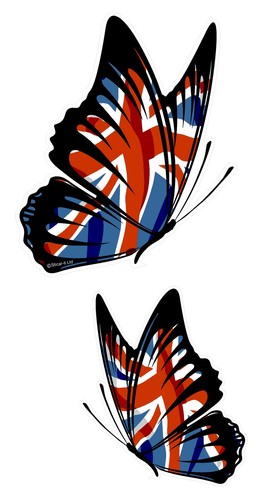 Pair butterflies design - pair,