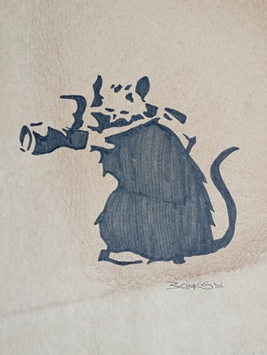 Banksy drawing paper - , on