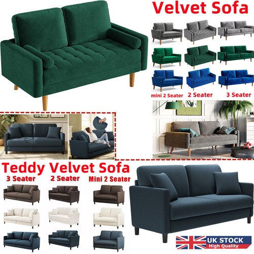 Seater teddy velvet - seater, sofa