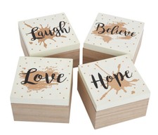 Wooden GOLD BEIGE Gift Box