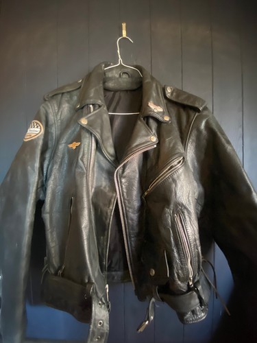 Vintage heavy leather - heavy, biker