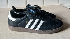 Adidas Samba OG Core Black Cloud White Gum Trainers Size UK 10.5 Brand New