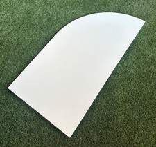 Ikea Galant Half Round Extension Top White 31.5” x 15 3/4” Used