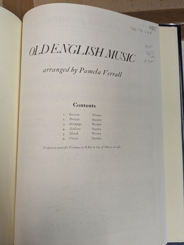 Old english music oboe - old,