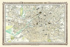 JIGSAW MAP of  MANCHESTER from
