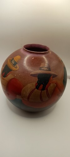 Peruvian pottery vase folk - peruvian, vase,folk