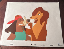 Original Production Animation Cel – All Dogs Go to Heaven – Charlie & Sasha