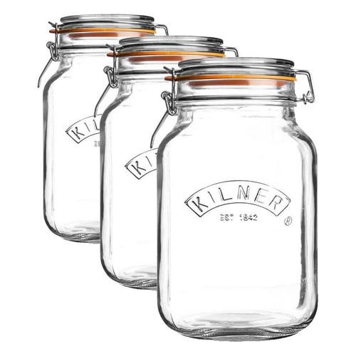 Kilner square clip top jar - clip,