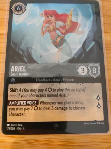 Lorcana ariel sonic - ariel, warrior