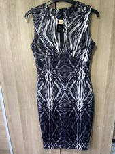 Dorothy Perkins Kardashian Kollection Black And White Bodycon Dress Size 8