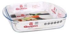 QUTTIN Glass Oven Baking Lasagne tin roasting tray RECTANGULAR DISH 1L 23x15cm