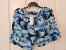 Matalan Blue Water Print