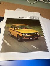 Volvo 66 Car Sales Brochure 1976 2 3 Door Saloon Estate Uk Market