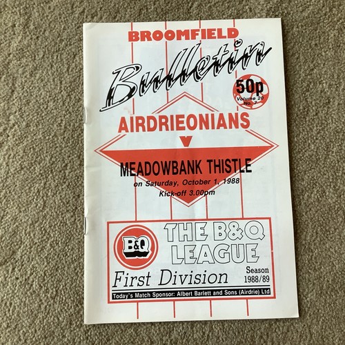 Airdrieonians meadowbank - v,