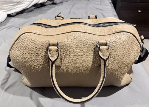 Burberry beige zip satchel top - beige,
