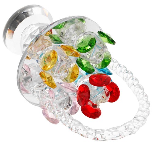 Crystal flower basket crafts - basket,
