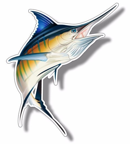 Marlin fish saltwater sticker - marlin,