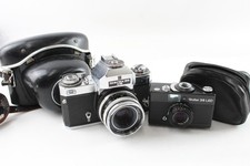 Vintage Rollei 35 LED & Zeiss Ikon Icarex 35 CS 35mm Film Cameras w/ Cases