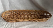 VINTAGE WICKER BREAD BAGUETTE BASKET