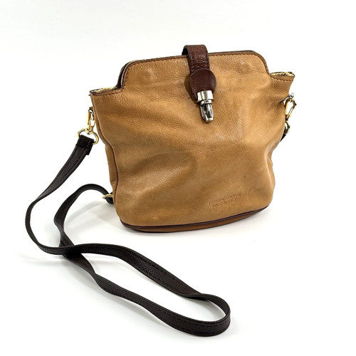 Vtg genuine leather - genuine, shoulder