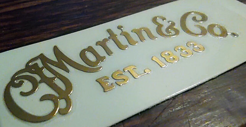 Martin headstock metallic - headstock,