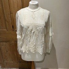 BNWT Ladies Zara Cream Top