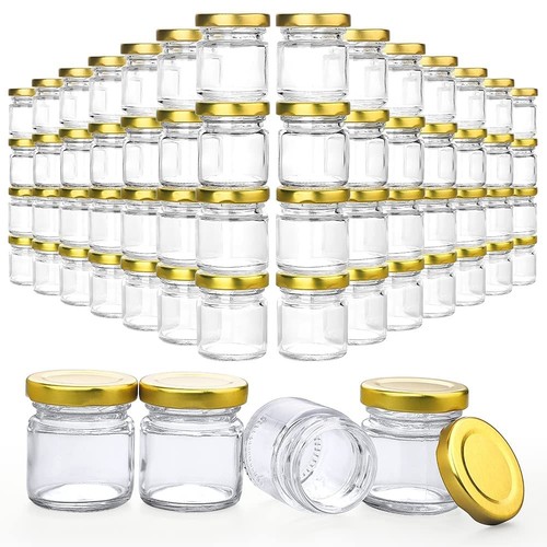 Pack mini glass - jars, with
