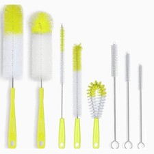 8x Bottle Cleaning Brush Set Long Handle Bottle Cleaner Kettle Lid Straw Brush
