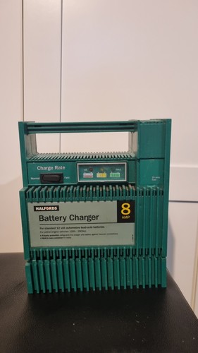 Halfords amp battery charger - halfords, 8