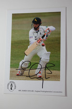 James Taylor (Nottinghamshire) Signed Classic Cricket Card