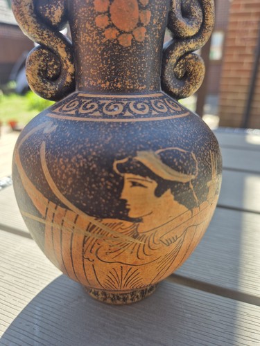 Vintage hand painted - hand-painted, greek
