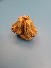 Netsuke Resin Three Alligators Heads