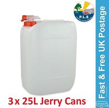 3 x 25 Litre Jerry Can Water