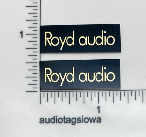 Royd audio speaker badges - audio,
