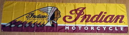 Indian motorcycle 2x8ft banner - motorcycle,