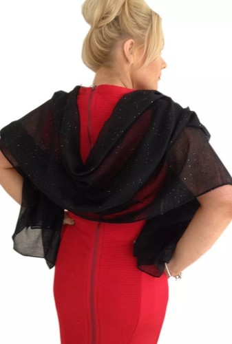 Shawl wrap with - wrap, silver