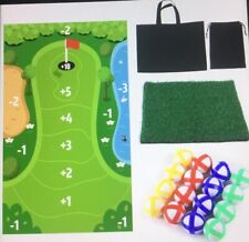 Indoor outdoor Golf Set Chip Stick Golf Game Mat with 16 Grip Golf Balls UK