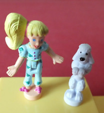 POLLY POCKET DREAM BUILDERS MASTER BEDROOM POODLE & FIGURE DOG ONLY 1999, MATTEL