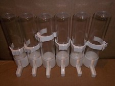 6 X TUBE DRINKERS WITH CLIPS