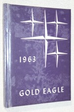 1963 Burrton High School Yearbook Annual Burrton Kansas KS - Gold Eagle
