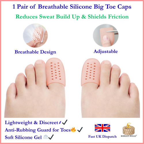 Breathable big toe - toe, silicone