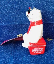 KURT ADLER COCA COLA  BEAR ON