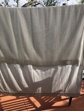 White cotton curtain tab top Ikea Width 50 in Drop 80 in approx