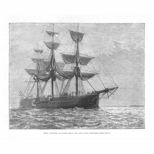 Hms triumph broadside - triumph,,