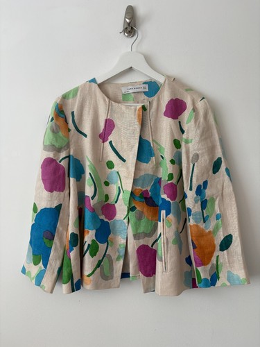 Zara bright floral 100 linen - bright,
