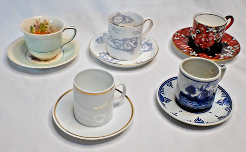 Demitasse cups and saucers - demitasse,