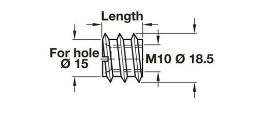 M8 m10 threaded - m5,