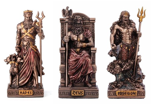 Zeus hades poseidon set - poseidon,